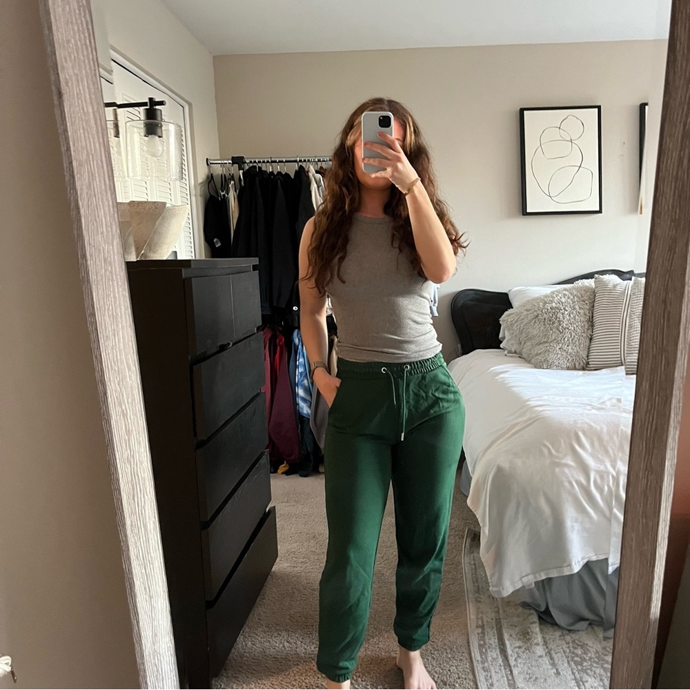 Stradivarius Green Jogger Sweatpants